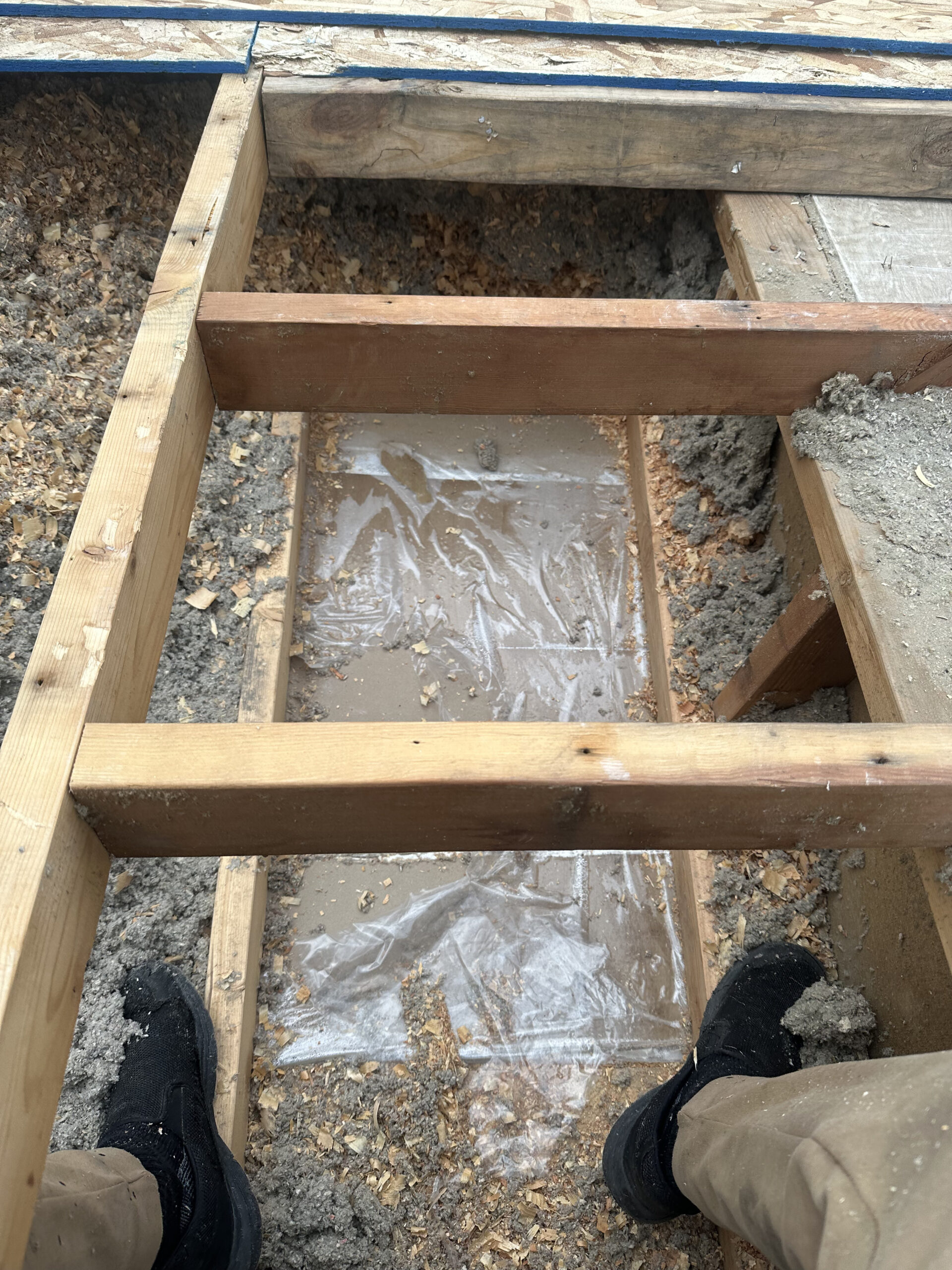 Moisture damage found under a leaking flat roof